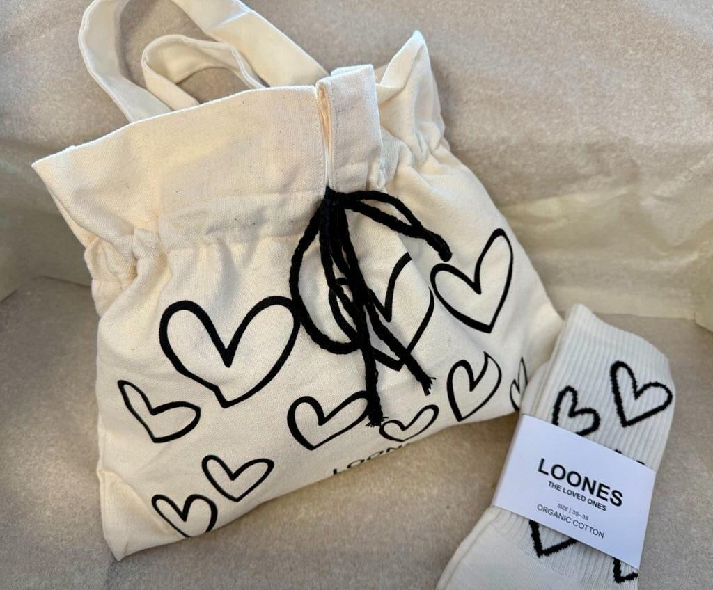 Tasche & Socken LOTS OF LOVE ♡♡♡ | 2er Set