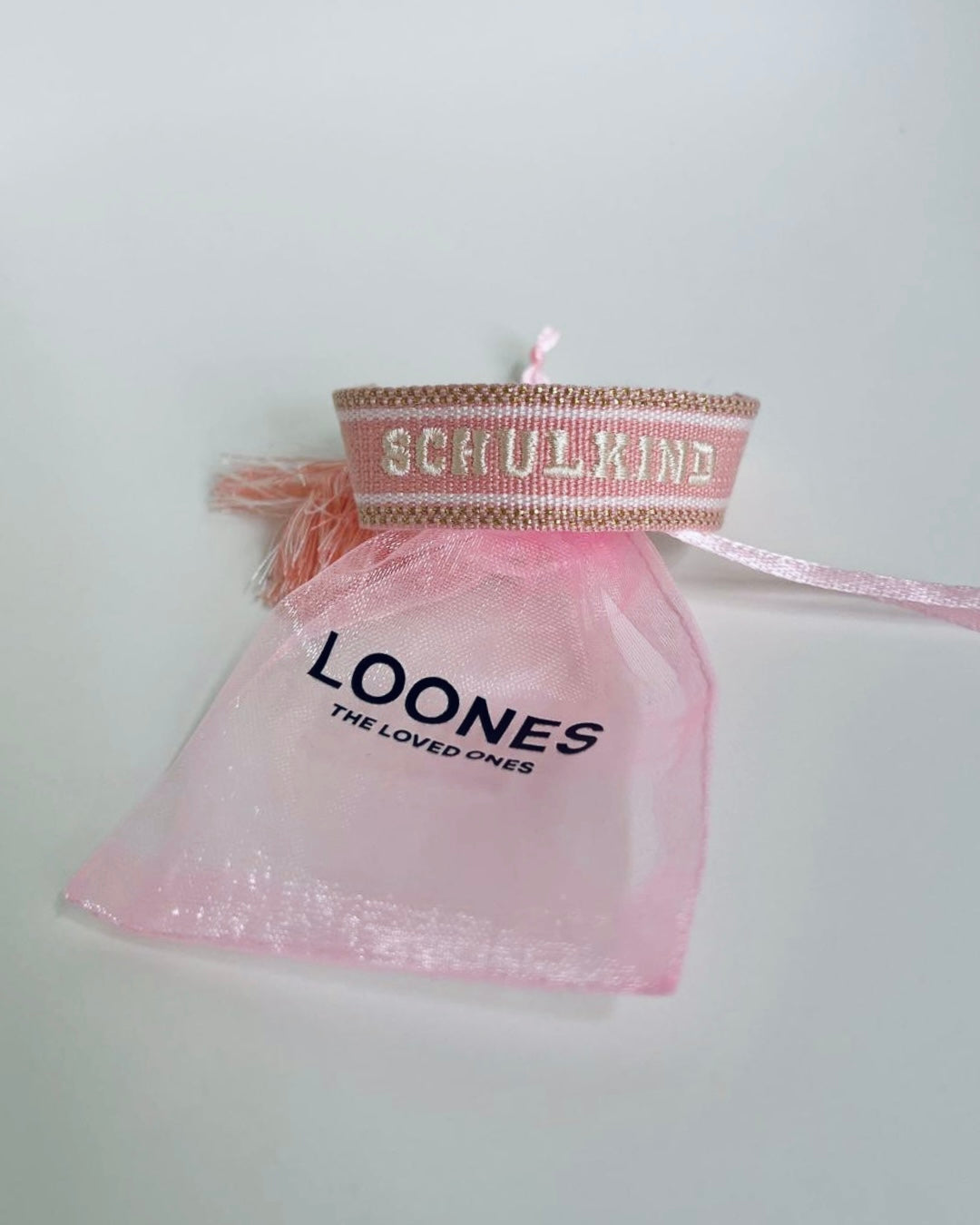 gewebtes Armband SCHULKIND | marshmallow-rosé