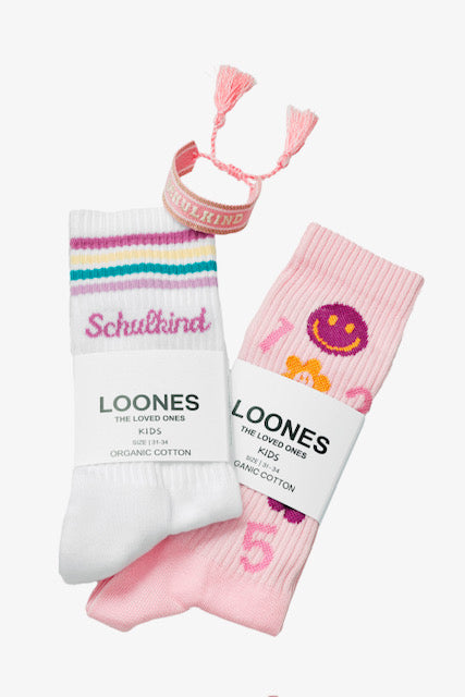 SCHULKIND plume | 3er Set | Socken + Armband