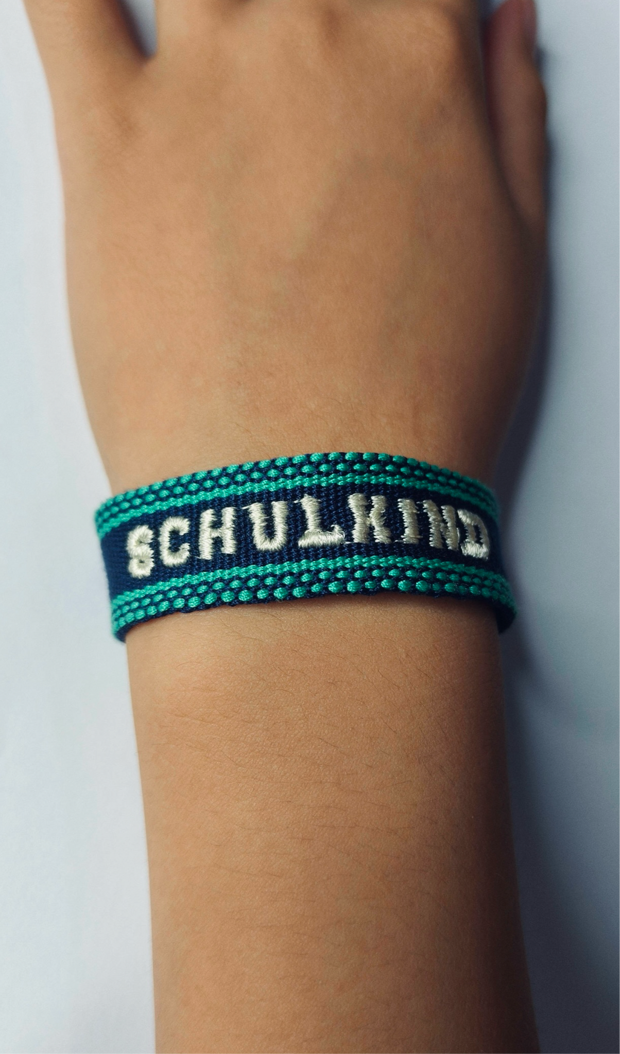 gewebtes Armband SCHULKIND | royal-blue