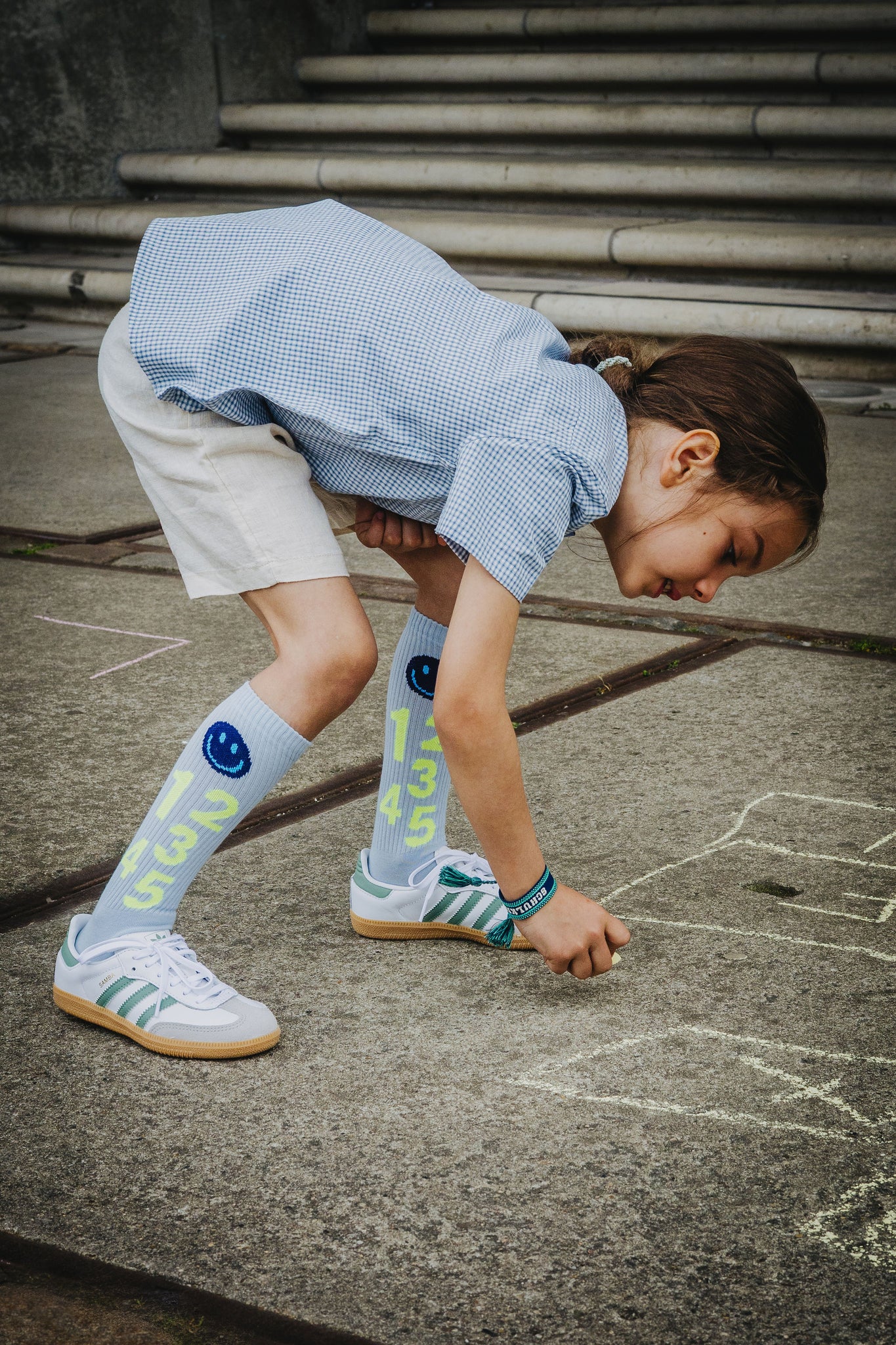 SCHULKIND petrol | 3er Set | Socken+Armband