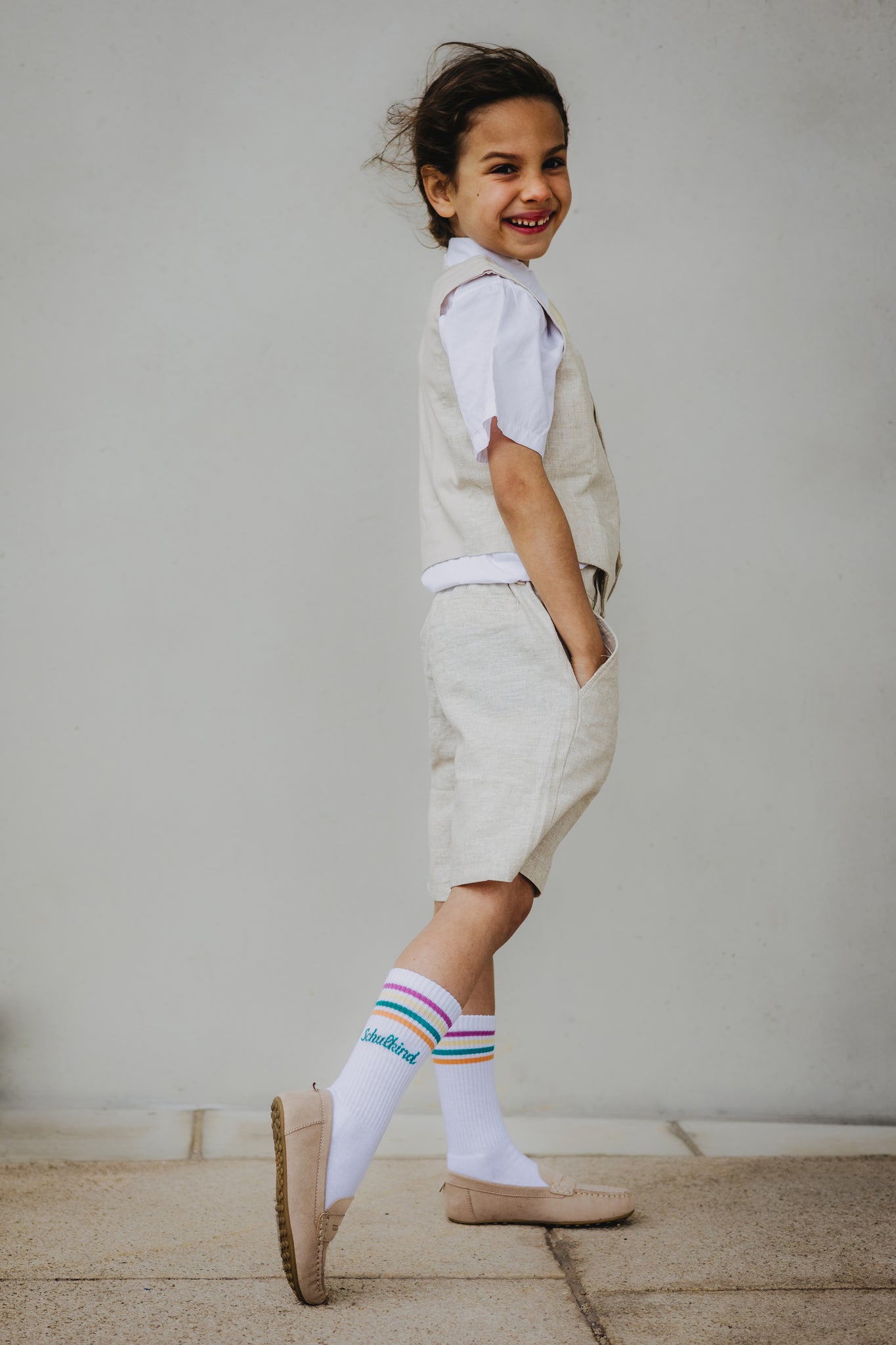 SCHULKIND petrol | 2er Set | Socken+Armband