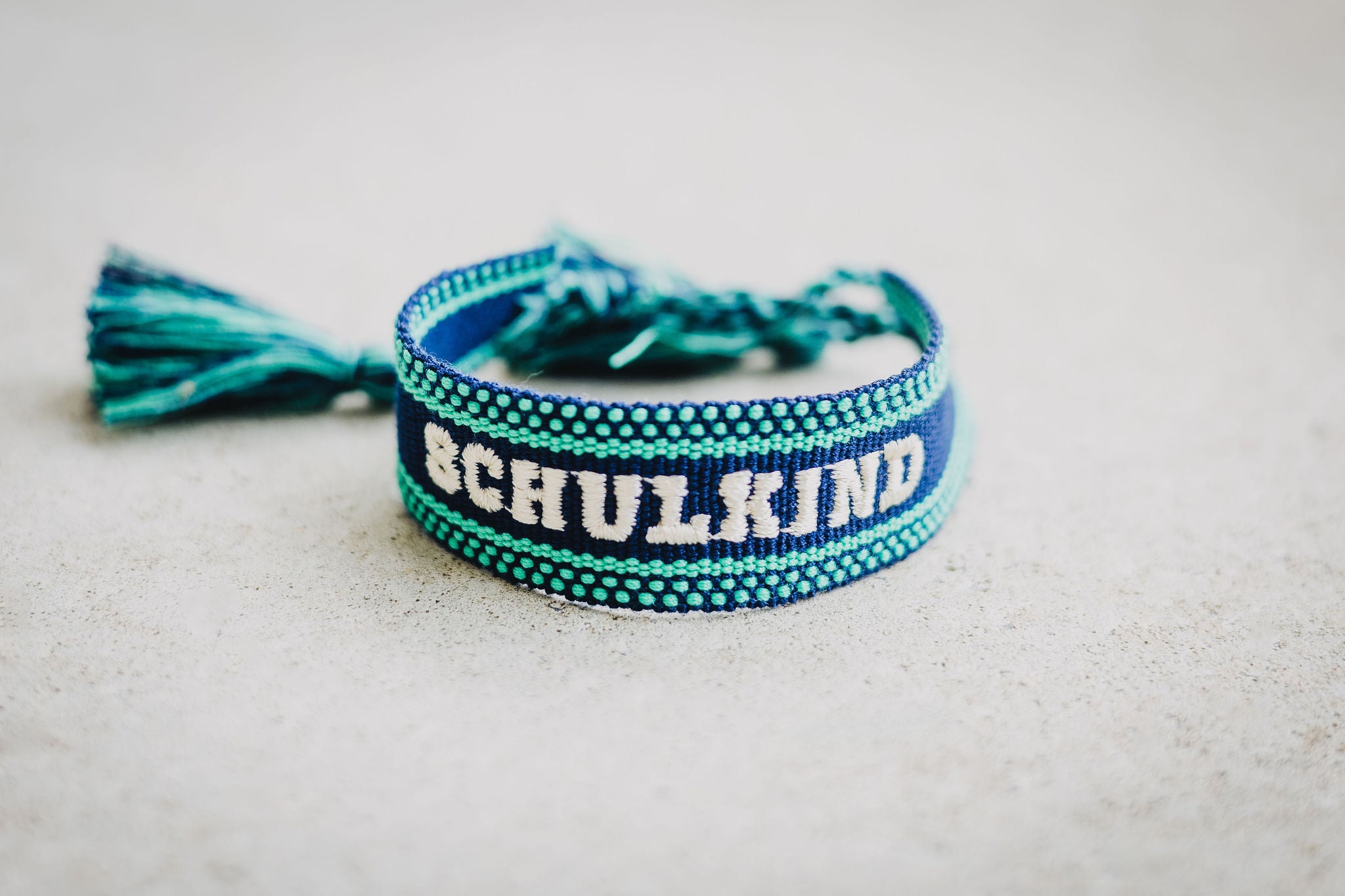 SCHULKIND petrol | 3er Set | Socken+Armband
